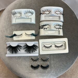 Assorted False Eyelashes Set bundle feather cosplay theatre Halloween festival